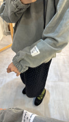 燈心絨hoodie衛衣/灰藍