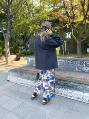 Waffle T-shirt/深藍