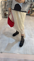 條條質感直身裙/米白