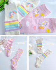 Unicorn長襪-PINK (1PAIR)