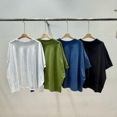 中袖Boxy T-shirt/綠茶