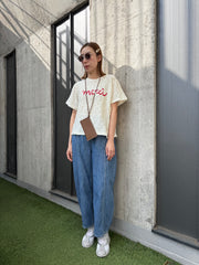 merci皺皺Tee/紅