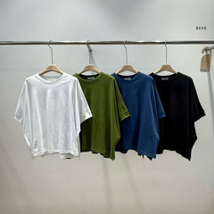 中袖Boxy T-shirt/綠茶