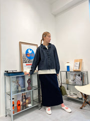 長身T-shirt/米白