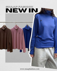 靚色企領T-shirt/藍