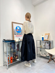 波點T-shirt/米白