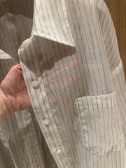 透薄條子shirt/白
