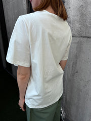 大Ruffle Tee/白