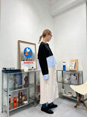 下半條子薄衛衣/黑