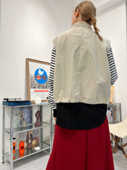 大口袋背心/米白