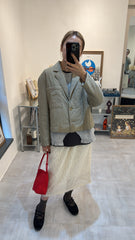 薄夾棉西裝褸/杏