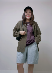 小西裝領透薄恤衫/啡