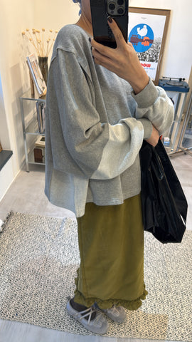 闊身衛衣/灰