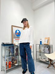 後蝴蝶結cap帽/黑