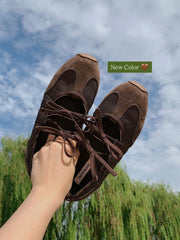 Sporty軟墊平低鞋/啡