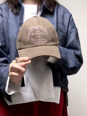 秋冬繡字cap帽/啡