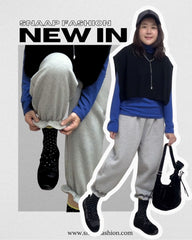 束腳Ruffle運動褲/灰