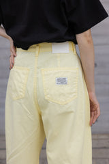 薄身顏色牛仔褲/黃