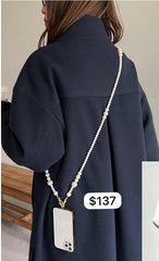 大小珍珠斜揹電話繩