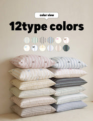 Premium防過敏夾棉枕袋(花紋)/12色