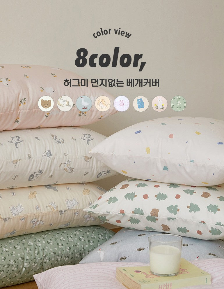 (圖案)無塵夾棉枕袋/8色