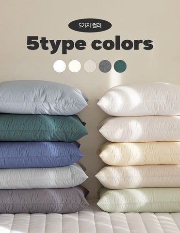 Premium防過敏夾棉枕袋(淨色)-5色